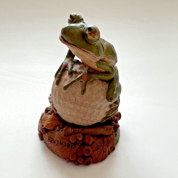 1991 Tim Wolfe HAWTHORN Frog on GOLF BALL  Cairn Studi - Picture 1 of 8
